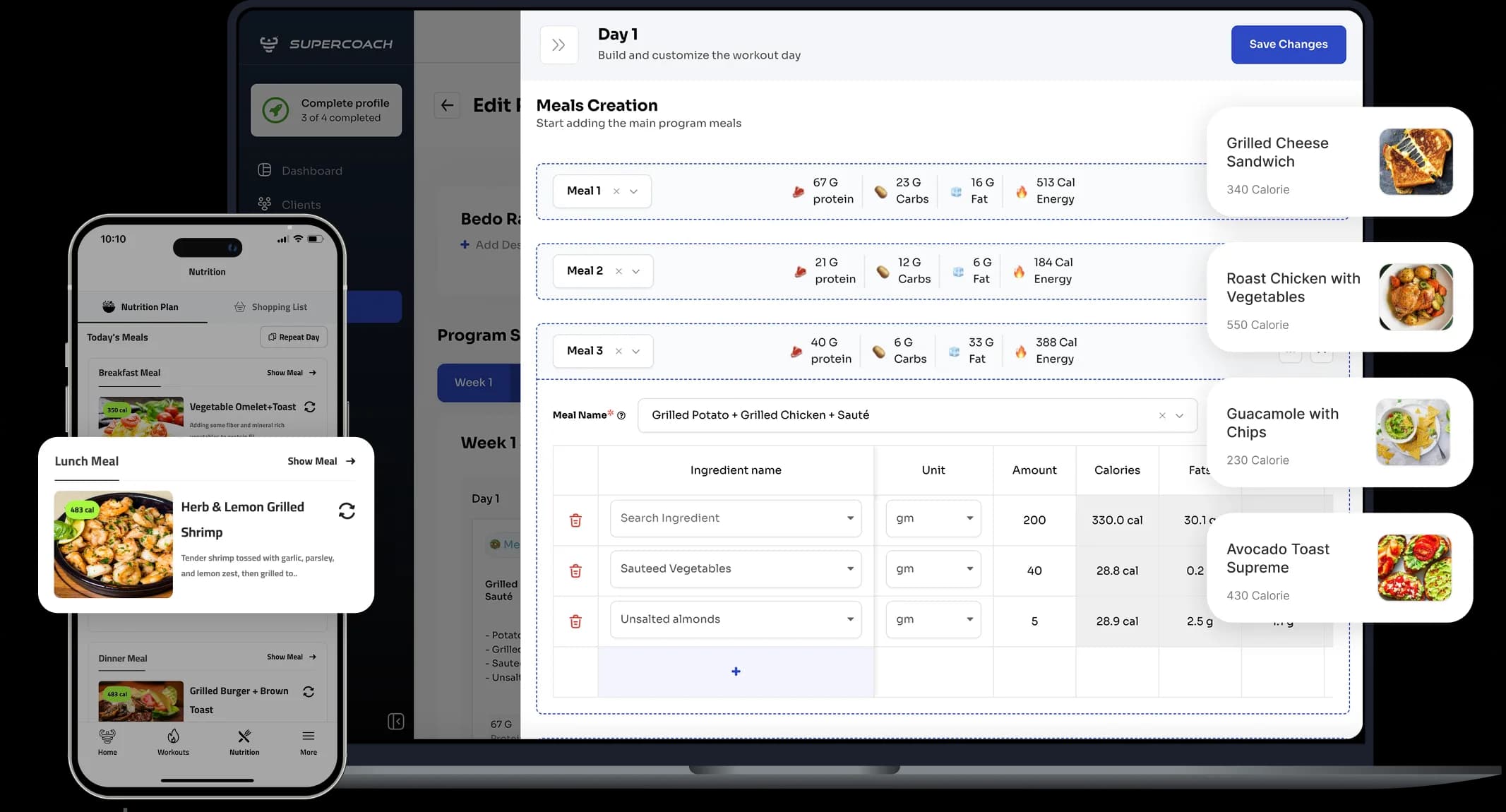 Design Tailored Nutrition Plans