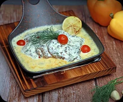 Baked Fish in Dill Sauce